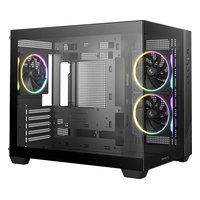 Корпус Deepcool CG330 3F, Mini Tower, mATX/Mini-ITX, без БП, стекло, чёрный (R-CG330-BKNGM3-G) — фото 2