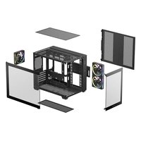 Корпус Deepcool CG330 3F, Mini Tower, mATX/Mini-ITX, без БП, стекло, чёрный (R-CG330-BKNGM3-G) — фото 5