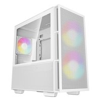 Корпус Deepcool CH360 WH, Mini Tower, mATX/Mini-ITX, без БП, стекло, белый — фото 1