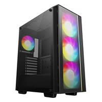 Deepcool R-MATREXX55-BCADA4-G-4 — Корпус MATREXX 55 V4 C, Midi Tower, ATX/mATX/Mini-ITX, без БП, стекло, чёрный