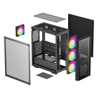 Deepcool R-MATREXX55-BCADA4-G-4 — Корпус MATREXX 55 V4 C, Midi Tower, ATX/mATX/Mini-ITX, без БП, стекло, чёрный — фото 4