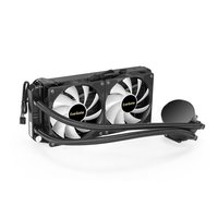 Система жидкостного охлаждения ExeGate BlackWater-240V2.PWM.RGB, радиатор 240 мм, до 220W, LGA1954/1851/1700/1200/115x/2066/2011, AM5/AM4 (EX293457RUS) — фото 2
