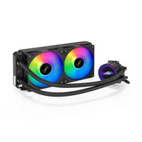 Система жидкостного охлаждения ExeGate BlackWater-240.PWM.ARGB, радиатор 240 мм, до 220W, LGA1954/1851/1700/1200/115x/2066/2011, AM5/AM4 (EX293458RUS) — фото 1