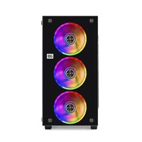 Корпус ExeGate Mistery X2, Mini Tower, mATX/Mini-ITX, без БП, стекло, чёрный (EX294382RUS) — фото 3
