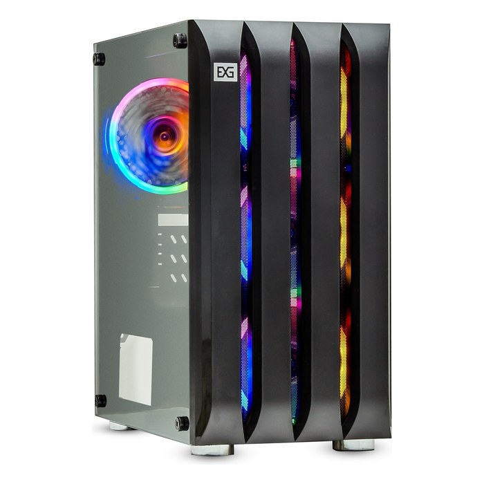 Корпус ExeGate Mistery R3, Mini Tower, mATX/Mini-ITX, без БП, стекло, чёрный (EX294383RUS)