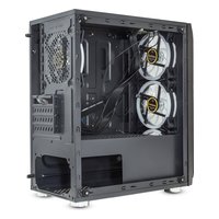 Корпус ExeGate Mistery R3, Mini Tower, mATX/Mini-ITX, без БП, стекло, чёрный (EX294383RUS) — фото 2