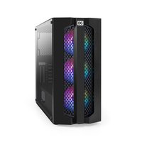Корпус ExeGate EVO-9205, Midi Tower, ATX/mATX/Mini-ITX, без БП, стекло, чёрный (EX294966RUS) — фото 1