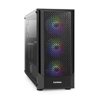Корпус ExeGate EVO-8227, Midi Tower, ATX/mATX/Mini-ITX, без БП, стекло, чёрный (EX295765RUS) — фото 1