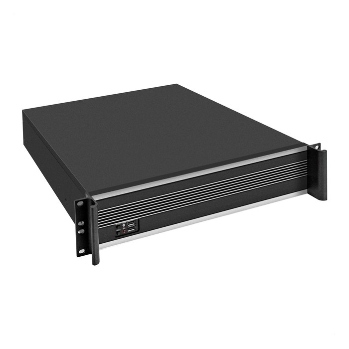 Корпус ExeGate Pro 2U450-09, Rack 2U, mATX/Mini-ITX, 4 слота LP, глубина 450 мм, без БП (EX284958RUS)
