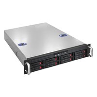 Корпус ExeGate Pro 2U550-HS08, Rack 2U, ATX/mATX/Mini-ITX, 8× hot-swap 3,5", бэкплейн 8× SATA 7-pin, 7 слотов LP, глубина 550 мм, без БП (EX281232RUS) — фото 1