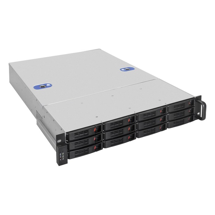 Корпус ExeGate Pro 2U660-HS12, Rack 2U, SSI-EEB/E-ATX/SSI-CEB/ATX/mATX/Mini-ITX, 12× hot-swap 3,5", бэкплейн 12× SATA 7-pin, 7 слотов LP, глубина 645 мм, без БП (EX292490RUS)