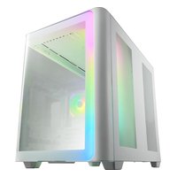 Корпус FSP M580, Midi Tower, ATX/mATX/Mini-ITX, без БП, стекло, белый (M580-WA) — фото 2