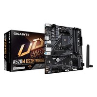 Материнская плата Gigabyte A520M DS3H WIFI6E (rev. 1.0), mATX, 1xAM4, AMD A520, 4xDDR4-4733MHz (до 128GB), 1xM.2, 4xSATA3, 1xPCIe 3.0 x16, HDMI/DP, 1x1GbE, Wi-Fi 6E — фото 3
