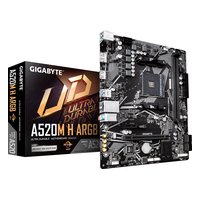 Материнская плата Gigabyte A520M H ARGB (rev. 1.1), mATX, 1xAM4, AMD A520, 2xDDR4 (до 64GB), 1xM.2, 4xSATA3, 1xPCIe 3.0 x16, HDMI/DP, 1x1GbE — фото 3
