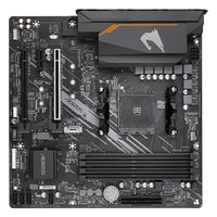 Материнская плата Gigabyte B550M AORUS ELITE, mATX, 1xAM4, AMD B550, 4xDDR4 (до 128GB), 2xM.2, 4xSATA3, 1xPCIe 4.0 x16, DVI/HDMI, 1x1GbE