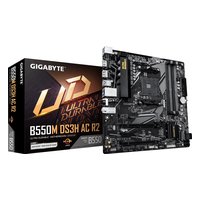 Материнская плата Gigabyte B550M DS3H AC R2 (rev. 1.0), mATX, 1xAM4, AMD B550, 4xDDR4-4733MHz (до 128GB), 2xM.2, 4xSATA3, 1xPCIe 4.0 x16, HDMI/DP, 1x1GbE, Wi-Fi 5 — фото 3