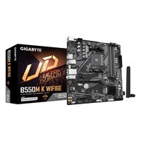 Материнская плата Gigabyte B550M K WIFI6E (rev. 1.2), mATX, 1xAM4, AMD B550, 4xDDR4-4733MHz (до 128GB), 2xM.2, 4xSATA3, 1xPCIe 4.0 x16, HDMI/DP, 1x1GbE, Wi-Fi 6E — фото 3