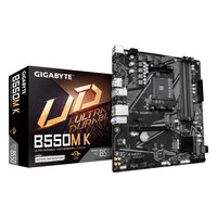 Материнская плата Gigabyte B550M K (rev. 1.2), mATX, 1xAM4, AMD B550, 4xDDR4-4733MHz (до 128GB), 2xM.2, 4xSATA3, 1xPCIe 4.0 x16, HDMI/DP, 1x1GbE — фото 3