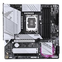 Материнская плата Gigabyte B760M AORUS ELITE WIFI6E GEN5, mATX, 1xLGA1700, Intel B760, 4xDDR5 (до 256GB), 2xM.2, 4xSATA3, 1xPCIe 5.0 x16, HDMI/DP, 1x2.5GbE, Wi-Fi 6E — фото 1