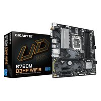 Материнская плата Gigabyte B760M D3HP WIFI6, mATX, 1xLGA1700, Intel B760, 4xDDR5 (до 192GB), 2xM.2, 4xSATA3, 1xPCIe 4.0 x16, HDMI/DP/VGA, 1x1GbE, Wi-Fi 6 — фото 3