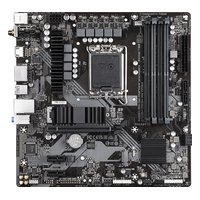Материнская плата Gigabyte B760M DS3H AX DDR4 (rev. 1.x), mATX, 1xLGA1700, Intel B760, 4xDDR4-5333MHz (до 128GB), 2xM.2, 4xSATA3, 1xPCIe 4.0 x16, HDMI/DP, 1x2.5GbE, Wi-Fi 6E — фото 1
