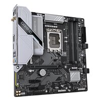 Материнская плата Gigabyte B760M GAMING PLUS WIFI DDR4 (rev. 1.0), mATX, 1xLGA1700, Intel B760, 4xDDR4-5333MHz (до 128GB), 2xM.2, 4xSATA3, 1xPCIe 4.0 x16, HDMI/DP, 1x1GbE, Wi-Fi 6 — фото 2