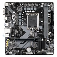 Материнская плата Gigabyte B760M H DDR4 (rev. 1.0), mATX, 1xLGA1700, Intel B760, 2xDDR4-3200MHz (до 64GB), 2xM.2, 4xSATA3, 1xPCIe 4.0 x16, HDMI/VGA, 1x1GbE — фото 1