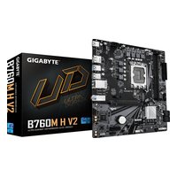 Материнская плата Gigabyte B760M H V2, mATX, 1xLGA1700, Intel B760, 2xDDR5-8000MHz (до 128GB), 1xM.2, 4xSATA3, 1xPCIe 4.0 x16, HDMI/DP, 1x1GbE — фото 3