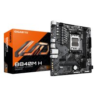 Материнская плата Gigabyte B840M H, mATX, 1xAM5, AMD B840, 2xDDR5-7200MHz (до 128GB), 1xM.2, 4xSATA3, 1xPCIe 4.0 x16, HDMI/DP, 1x1GbE — фото 3