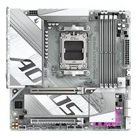 Материнская плата Gigabyte B850M AORUS ELITE WIFI6E ICE (rev. 1.x), mATX, 1xAM5, AMD B850, 4xDDR5 (до 256GB), 2xM.2, 4xSATA3, 1xPCIe 5.0 x16, DP/HDMI, 1x2.5GbE, Wi-Fi 6E — фото 1