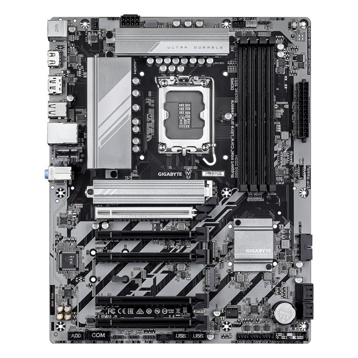 Материнская плата Gigabyte B860 DS3H (rev. 1.0), ATX, 1xLGA1851, Intel B860, 4xDDR5-9066MHz (до 256GB), 2xM.2, 4xSATA3, 1xPCIe 5.0 x16, HDMI/DP, 1x2.5GbE