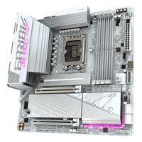Материнская плата Gigabyte B860M AORUS ELITE WIFI6E ICE, mATX, 1xLGA1851, Intel B860, 4xDDR5 (до 256GB), 3xM.2, 4xSATA3, 1xPCIe 5.0 x16, HDMI/DP, 1x2.5GbE, Wi-Fi 6E — фото 3