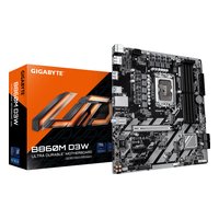Материнская плата Gigabyte B860M D3W, mATX, 1xLGA1851, Intel B860, 4xDDR5-9066MHz (до 256GB), 2xM.2, 4xSATA3, 1xPCIe 5.0 x16, HDMI/DP, 1x1GbE — фото 3