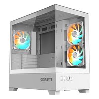 Корпус Gigabyte C201 PANORAMIC ICE, Midi Tower, mATX/Mini-ITX, без БП, стекло, белый (GB-C201PI) — фото 1