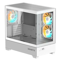 Корпус Gigabyte C201 PANORAMIC ICE, Midi Tower, mATX/Mini-ITX, без БП, стекло, белый (GB-C201PI) — фото 2