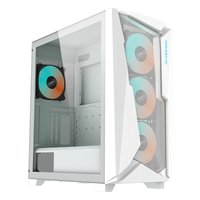 Корпус Gigabyte C301 GLASS, Midi Tower, E-ATX/ATX/mATX/Mini-ITX, без БП, стекло, белый (GB-C301GW) — фото 1