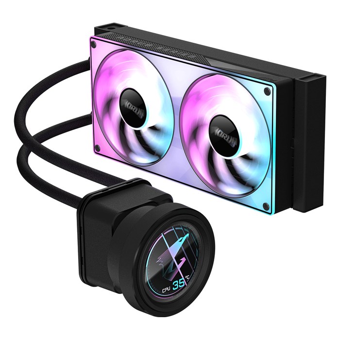 Система жидкостного охлаждения Gigabyte AORUS ELITE 240, радиатор 240 мм, до 200W, LGA1851/1700, AM5/AM4 (GP-AORUS ELITE 240)