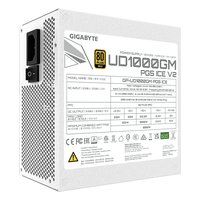 Блок питания Gigabyte UD1000GM PG5 V2 ICE 1000W, ATX 3.1, 80 PLUS Gold, модульный, 1x12V-2x6, 4xPCIe 6+2 (GP-UD1000GM PG5 ICE) — фото 5
