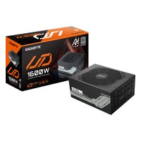 Блок питания Gigabyte UD1600PM PG5 AI TOP 1600W, ATX 3.1, 80 PLUS Platinum, модульный, 2x12V-2x6, 8xPCIe 6+2 (GP-UD1600PM PG5) — фото 1