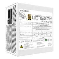 Блок питания Gigabyte UD750GM PG5 V2 ICE 750W, ATX 3.1, 80 PLUS Gold, модульный, 1x12V-2x6, 4xPCIe 6+2 (GP-UD750GM PG5 ICE) — фото 5