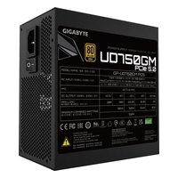 Блок питания Gigabyte UD750GM PG5 750W, ATX 3.0, 80 PLUS Gold, модульный, 1x12VHPWR, 4xPCIe 6+2 (GP-UD750GM PG5) — фото 2