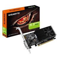 Видеокарта Gigabyte GeForce GT 1030 Low Profile D4 2GB DDR4/64-bit, 1xDVI-D+1xHDMI, 1 слот, низкопрофильная, без доп. питания (GV-N1030D4-2GL) — фото 1