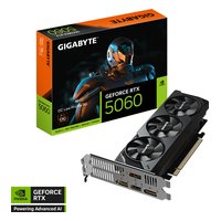 Видеокарта Gigabyte GeForce RTX 5060 OC Low Profile 8GB GDDR7/128-bit, PCIe 5.0, 1xHDMI+2xDP+1xDP, 2 слота, низкопрофильная, 1x8-pin (GV-N5060OC-8GL) — фото 2