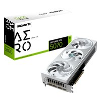 Видеокарта Gigabyte GeForce RTX 5070 AERO OC 12GB GDDR7/192-bit, PCIe 5.0, 1xHDMI+3xDP, 3 слота, 1x16-pin (GV-N5070AERO OC-12GD) — фото 1