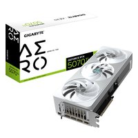 Видеокарта Gigabyte GeForce RTX 5070 Ti AERO OC 16GB GDDR7/256-bit, PCIe 5.0, 1xHDMI+3xDP, 3,5 слота, 1x16-pin (GV-N507TAERO OC-16GD) — фото 1