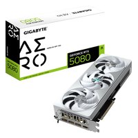 Видеокарта Gigabyte GeForce RTX 5080 AERO OC SFF 16GB GDDR7/256-bit, PCIe 5.0, 1xHDMI+3xDP, 2,5 слота, 1x16-pin (GV-N5080AERO OC-16GD) — фото 1