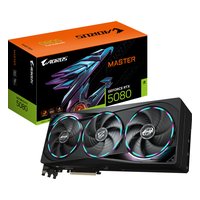 Видеокарта Gigabyte AORUS GeForce RTX 5080 MASTER 16GB GDDR7/256-bit, PCIe 5.0, 1xHDMI+3xDP, 4 слота, 1x16-pin (GV-N5080AORUS M-16GD) — фото 1