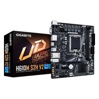 Материнская плата Gigabyte H610M S2H V2 (rev. 1.0), mATX, 1xLGA1700, Intel H610, 2xDDR5 (до 128GB), 1xM.2, 4xSATA3, 1xPCIe 4.0 x16, HDMI/DP/VGA, 1x1GbE