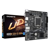 Материнская плата Gigabyte H610M S2H V3 DDR4 (rev. 1.0), mATX, 1xLGA1700, Intel H610, 2xDDR4-3200MHz (до 64GB), 1xM.2, 4xSATA3, 1xPCIe 4.0 x16, HDMI/DP/VGA, 1x1GbE — фото 4