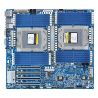 Материнская плата Gigabyte MZ73-LM1 (rev. 3.x), E-ATX, 2xSP5, 24xDDR5-6400MHz, 1xM.2, 20xSATA3, 4xPCIe 4.0 x16, VGA, 2x10GbE+1x1GbE, IPMI — фото 2